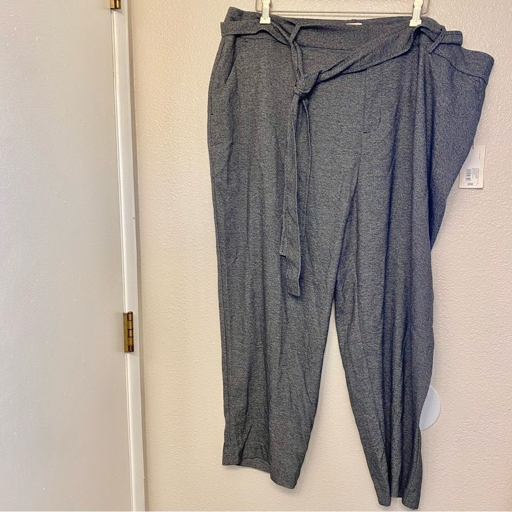 A new day High-Rise tie Waist stretch elastizado Ankle crop plus size Pants 22W